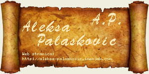 Aleksa Palasković vizit kartica